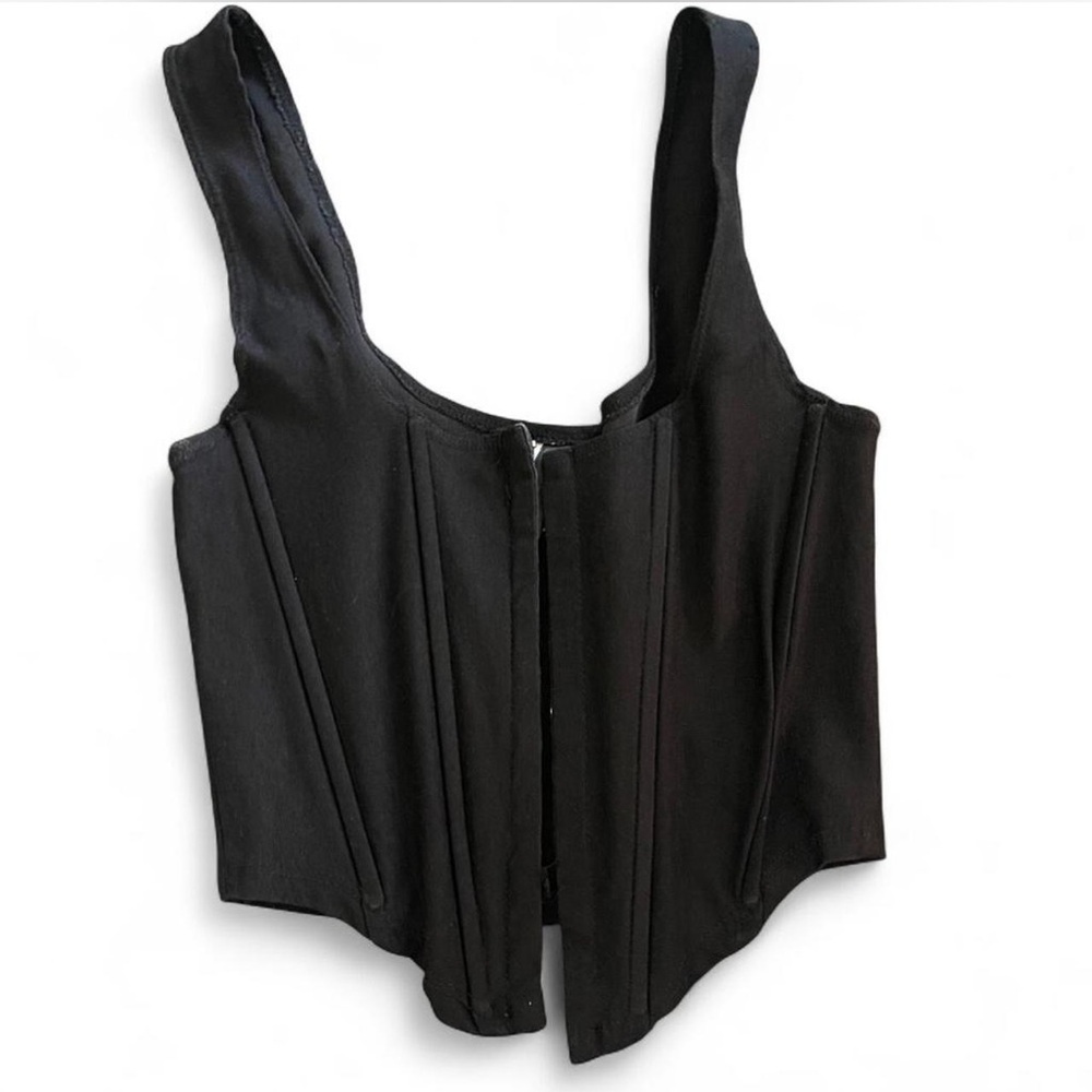 SHEIN Elegant Black Sleeveless Crop Top